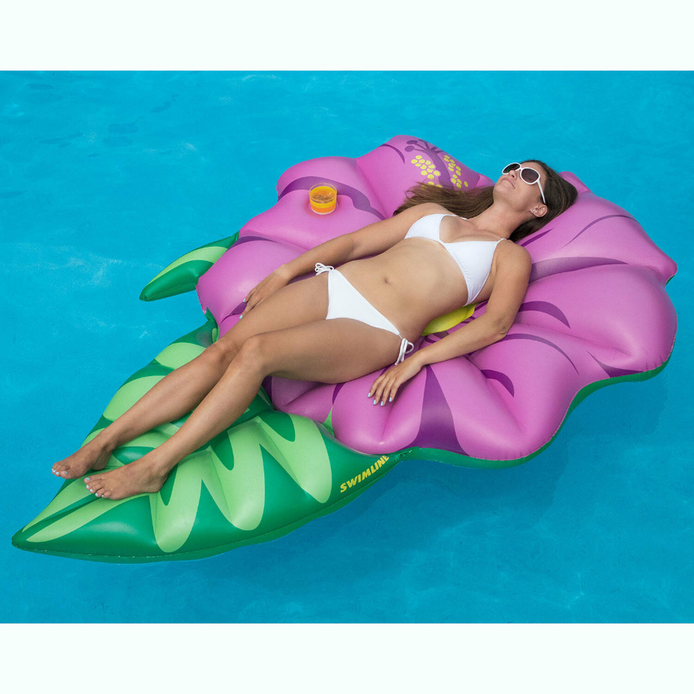 Swimline Inflatable Hibiscus Flower Floating Loung